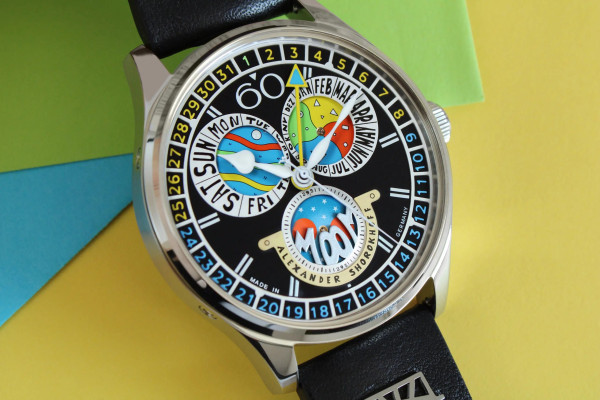 Часовник ALEXANDER SHOROKHOFF FULL CALENDAR CADAMOMO BLACK 43.5ММ LIMITED EDITION 50PCS