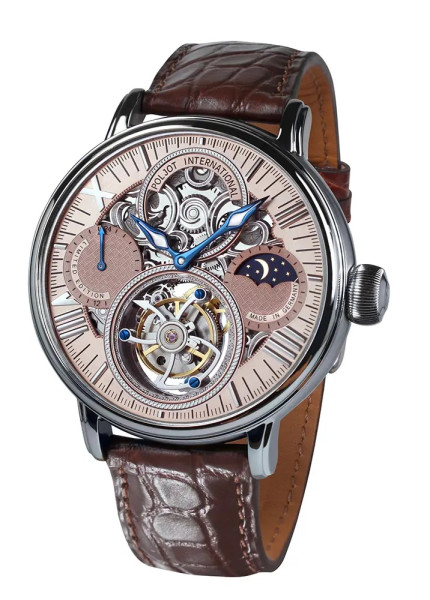 Часовник POLJOT INTERNATIONAL TOURBILLON SKELETON OSEM 43MM LIMITED EDITION 100PS