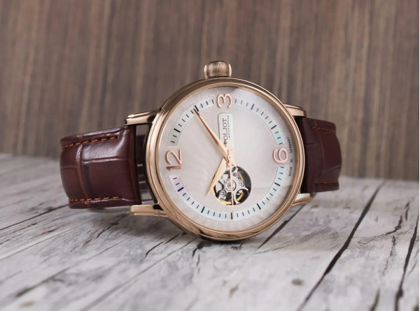 Часовник POLJOT INTERNATIONAL Jaros Open Heart 42MM LIMITED EDITION 100PCS