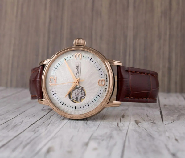 Часовник POLJOT INTERNATIONAL Jaros Open Heart 42MM LIMITED EDITION 100PCS