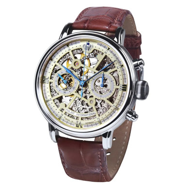 Часовник POLJOT INTERNATIONAL CHRONOGRAPH NICOLAI II SKELETON 43MM LIMITED EDITION 100PIECES