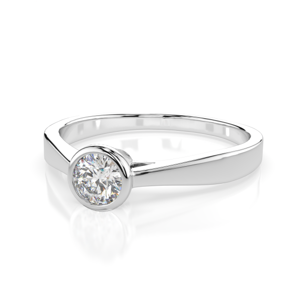 CARA Златен пръстен с диамант 0.3 Ct GIA сертификат K101-10010W