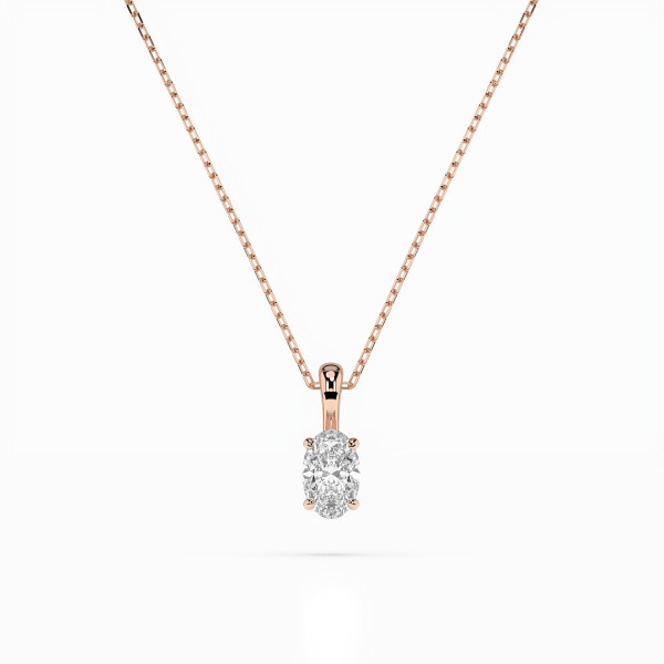CARA Златно колие с диамант 0,30 ct GIA сертификат K104-10069R OV