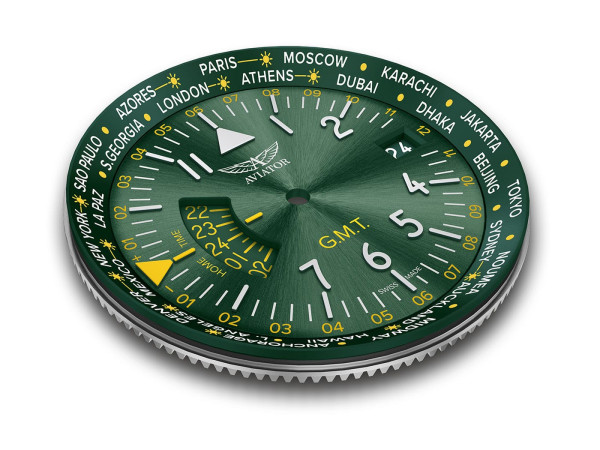 ЧАСОВНИК AVIATOR AIRACOBRA GMT 42.8MM