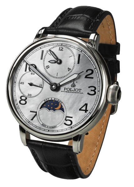 Часовник POLJOT INTERNATIONAL DOUBLETIMER 43MM