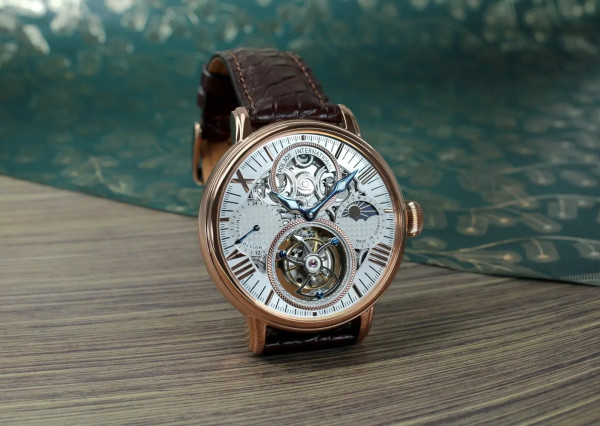 Часовник POLJOT INTERNATIONAL TOURBILLON SKELETON OSEM 43MM LIMITED EDITION 100PIECES