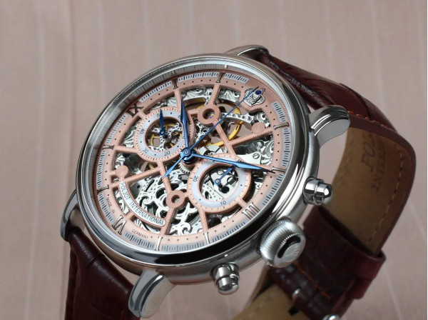 Часовник POLJOT INTERNATIONAL CHRONOGRAPH NICOLAI II SKELETON 43MM LIMITED EDITION 100PCS
