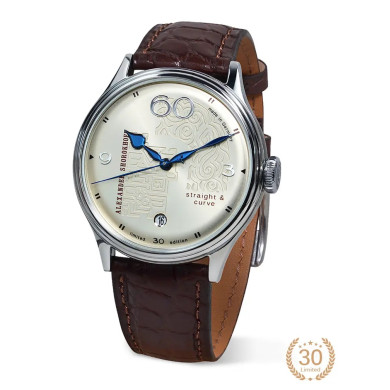 Часовник ALEXANDER SHOROKHOFF STRAIGHT & CURVE 39.5MM LIMITED EDITION 30PCS