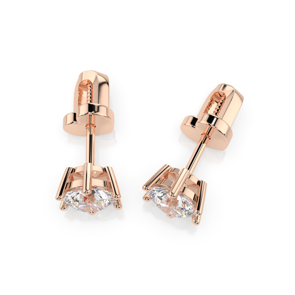CARA Златни обеци с диаманти 0,80 ct GIA сертификат K102-10151R