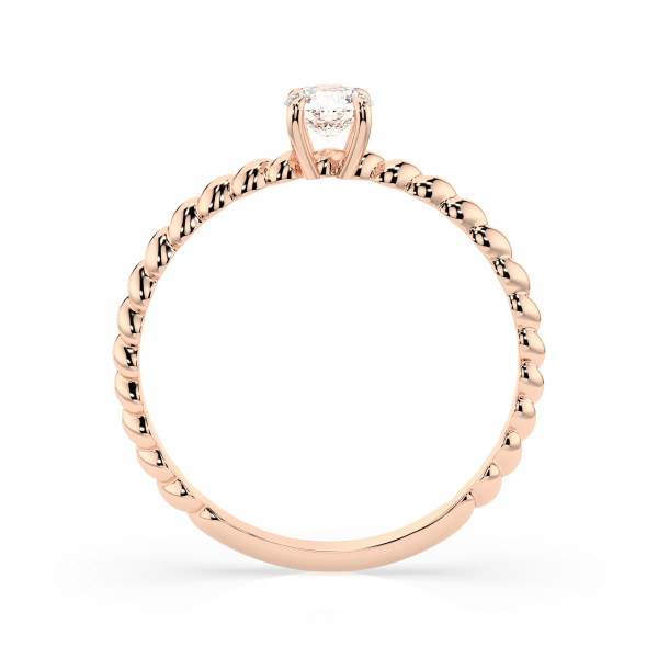 CARA Златен пръстен с диамант 0.30 ct GIA сертификат K101-10032R