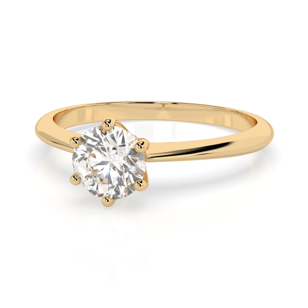 CARA Златен пръстен с диамант 0.50 ct GIA сертификат K101-10027Y