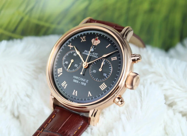 Часовник POLJOT INTERNATIONAL  NICOLAI II  CHRONOGRAPH 43MM