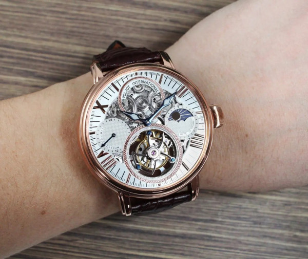 Часовник POLJOT INTERNATIONAL TOURBILLON SKELETON OSEM 43MM LIMITED EDITION 100PIECES