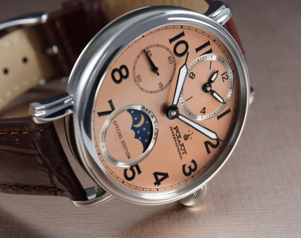 Часовник POLJOT INTERNATIONAL DOUBLETIMER 43MM