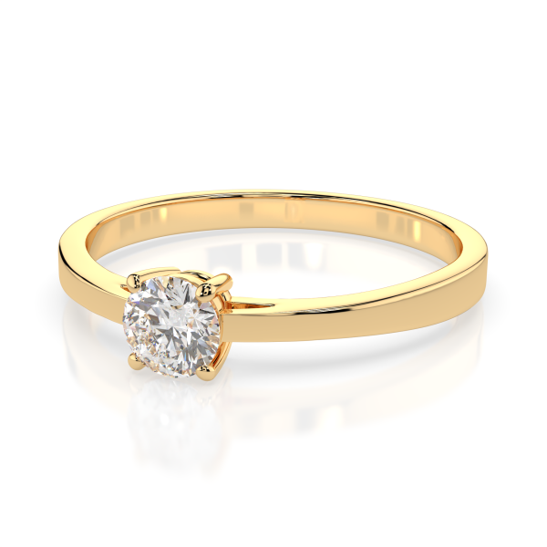 CARA Златен пръстен с диамант 0.3 Ct GIA сертификат K101-10012/1Y