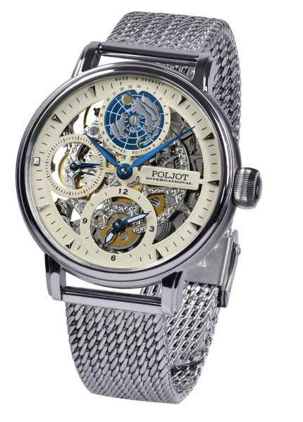 Часовник POLJOT INTERNATIONAL GLOBETROTTER 43MM LIMITED EDITION 300PIECES
