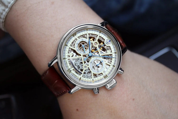 Часовник POLJOT INTERNATIONAL CHRONOGRAPH NICOLAI II SKELETON 43MM LIMITED EDITION 100PIECES