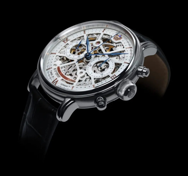 Часовник POLJOT INTERNATIONAL  CHRONOGRAPH NICOLAI II SKELETON 43MM LIMITED EDITION 100PIECES