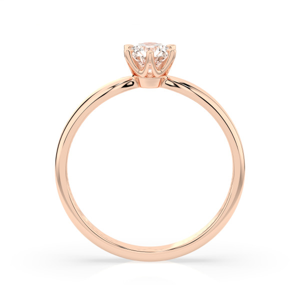 CARA Златен пръстен с диамант 0.30 ct GIA сертификат K101-10040R