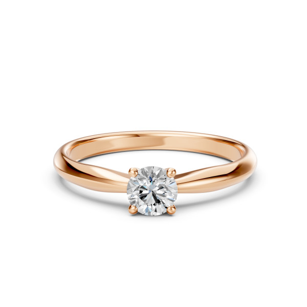 CARA Златен пръстен с диамант 0.50 ct GIA сертификат K101-10021R