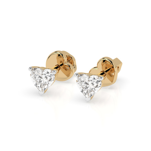 CARA Златни обеци с диаманти 0,60 ct GIA сертификат  K102-10190Y HRT