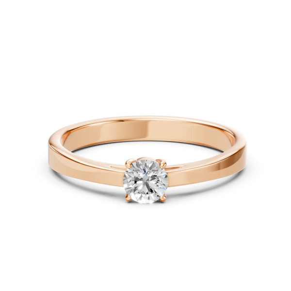 CARA Златен пръстен с диамант 0.45 ct GIA сертификат K101-10012R