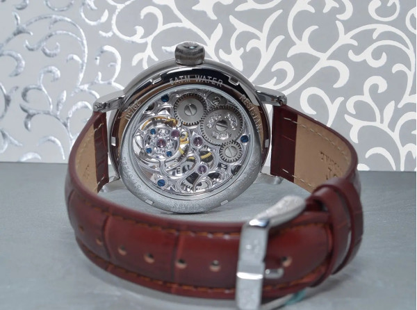 Часовник POLJOT INTERNATIONAL TOURBILLON SKELETON GMT 43MM LIMITED EDITION 100PIECES
