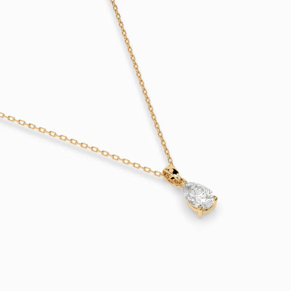 CARA Златно колие с диамант 0,30 ct GIA сертификат K104-10067Y PAR