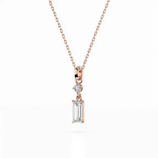 CARA Златно колие с диаманти 0,04+0,30 ct GIA сертификат K104-10071/2R (0,30)