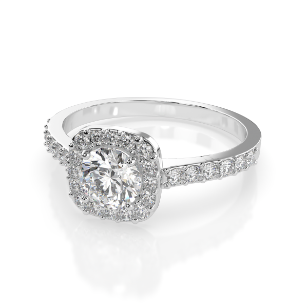 CARA Златен пръстен с диаманти 0.40+0.31 ct GIA сертификат K101-10152W