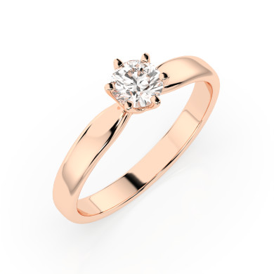 CARA Златен пръстен с диамант 0.35 ct GIA сертификат K101-10040R