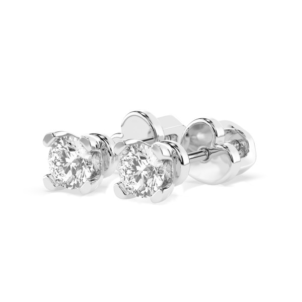 CARA Златни обеци с GIA сертифицирани диаманти K102-10089W
