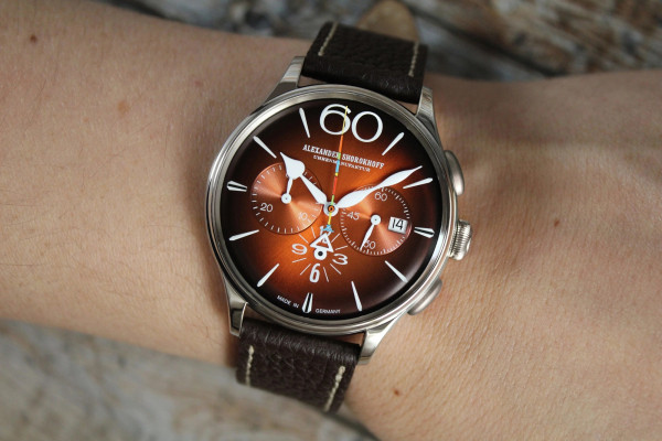 Часовник ALEXANDER SHOROKHOFF HAPPY SECOND ORANGE 42MM LIMITED EDITION 50PCS