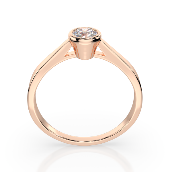 CARA Златен пръстен с диамант 0.3 Ct GIA сертификат K101-10010R