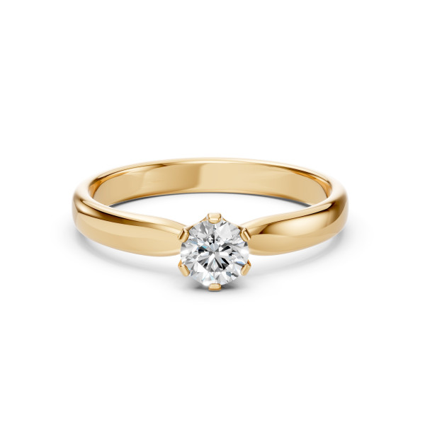 CARA Златен пръстен с диамант 0.40 ct GIA сертификат K101-10040Y