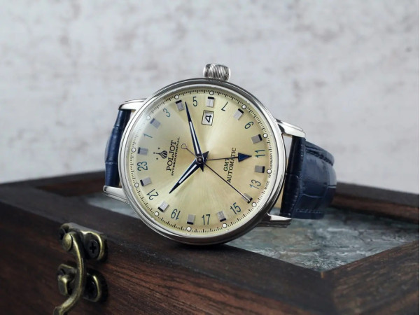 Часовник POLJOT INTERNATIONAL JAROS GMT 42MM