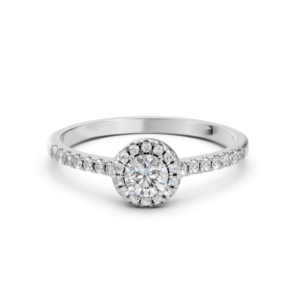 CARA Златен пръстен с диаманти 0.35+0.29 ct GIA сертификат