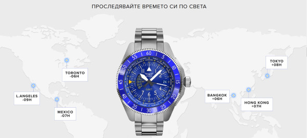 ЧАСОВНИК  AVIATOR AIRACOBRA GMT 42.8MM