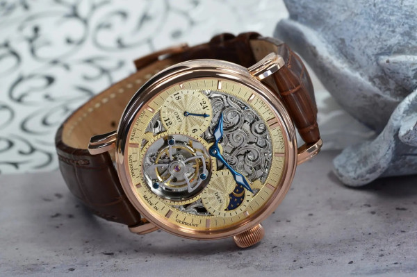 Часовник POLJOT INTERNATIONAL TOURBILLON SKELETON 43MM LIMITED EDITION 250PIECE