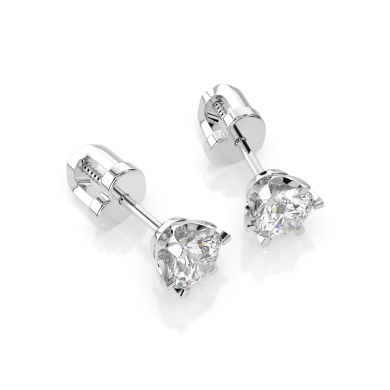 CARA Златни обеци с диаманти 0,90 ct GIA сертификат K102-10040W