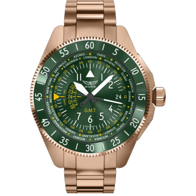 ЧАСОВНИК AVIATOR AIRACOBRA GMT 42.8MM