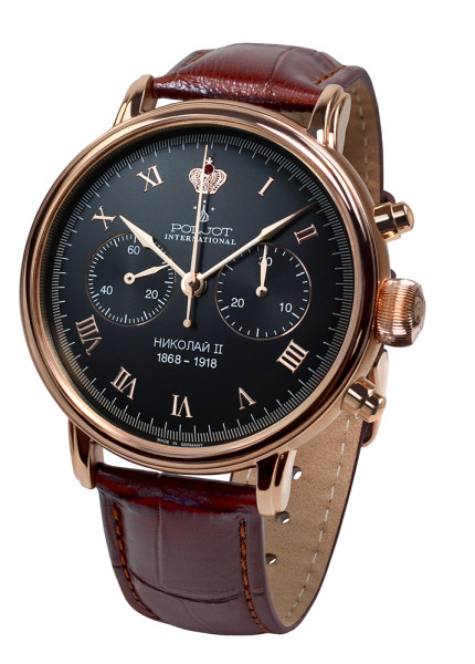 Часовник POLJOT INTERNATIONAL  NICOLAI II  CHRONOGRAPH 43MM