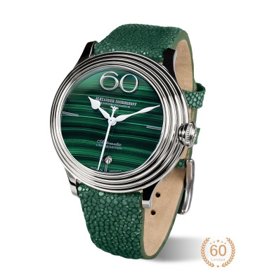 Часовник ALEXANDER SHOROKHOFF Frozy Green 40mm LIMITED EDITION 60PCS