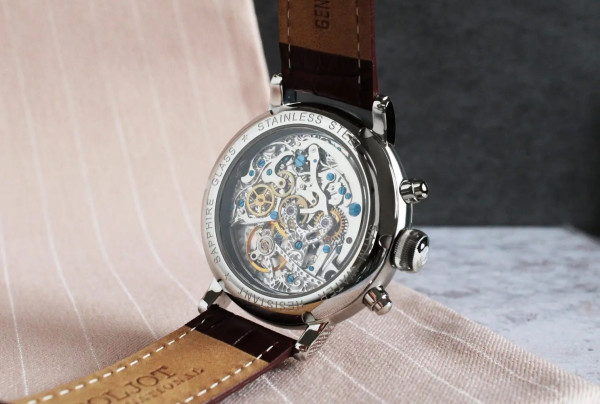 Часовник POLJOT INTERNATIONAL CHRONOGRAPH NICOLAI II SKELETON 43MM LIMITED EDITION 100PCS