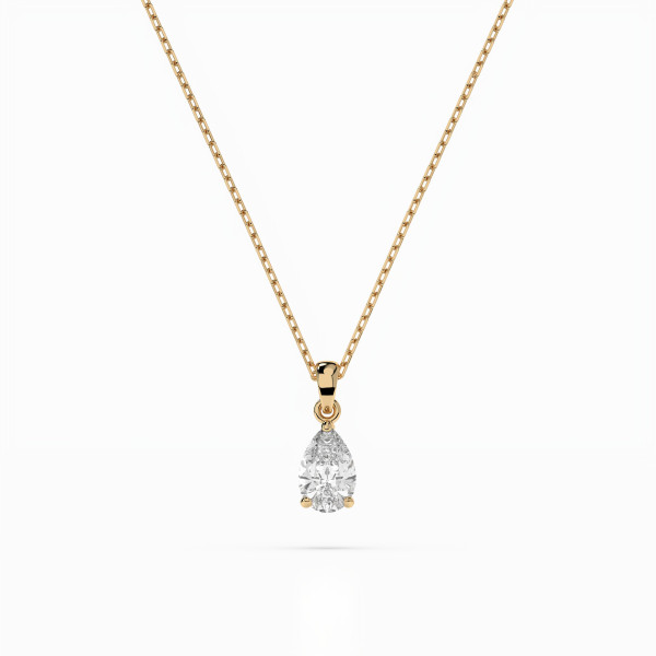 CARA Златно колие с диамант 0,30 ct GIA сертификат K104-10067Y PAR