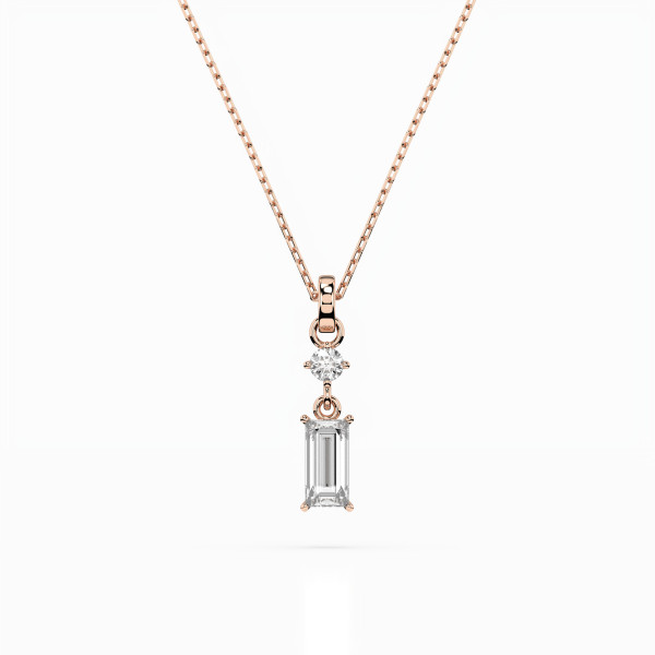 CARA Златно колие с диаманти 0,04+0,30 ct GIA сертификат K104-10071/2R (0,30)