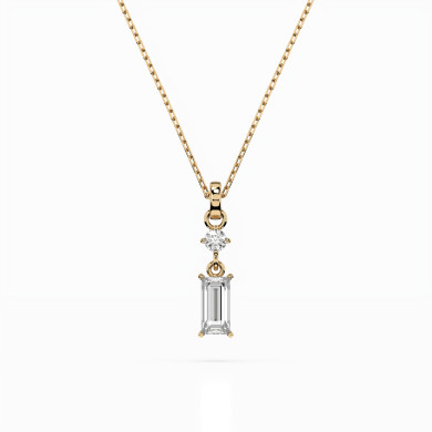CARA Златно колие с диаманти 0,04+0,30 ct GIA сертификат K104-10071/2Y (0,30)