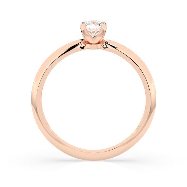 CARA Златен пръстен с диамант 0.30 ct GIA сертификат K101-10089R