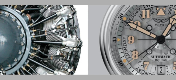 ЧАСОВНИК AVIATOR DOUGLAS  41.2MM V.3.36.0.286.4