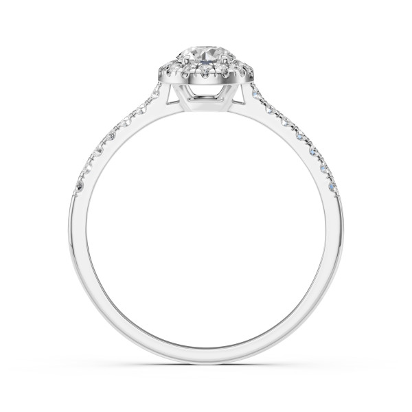 CARA Златен пръстен с диаманти 0.35+0.29 ct GIA сертификат